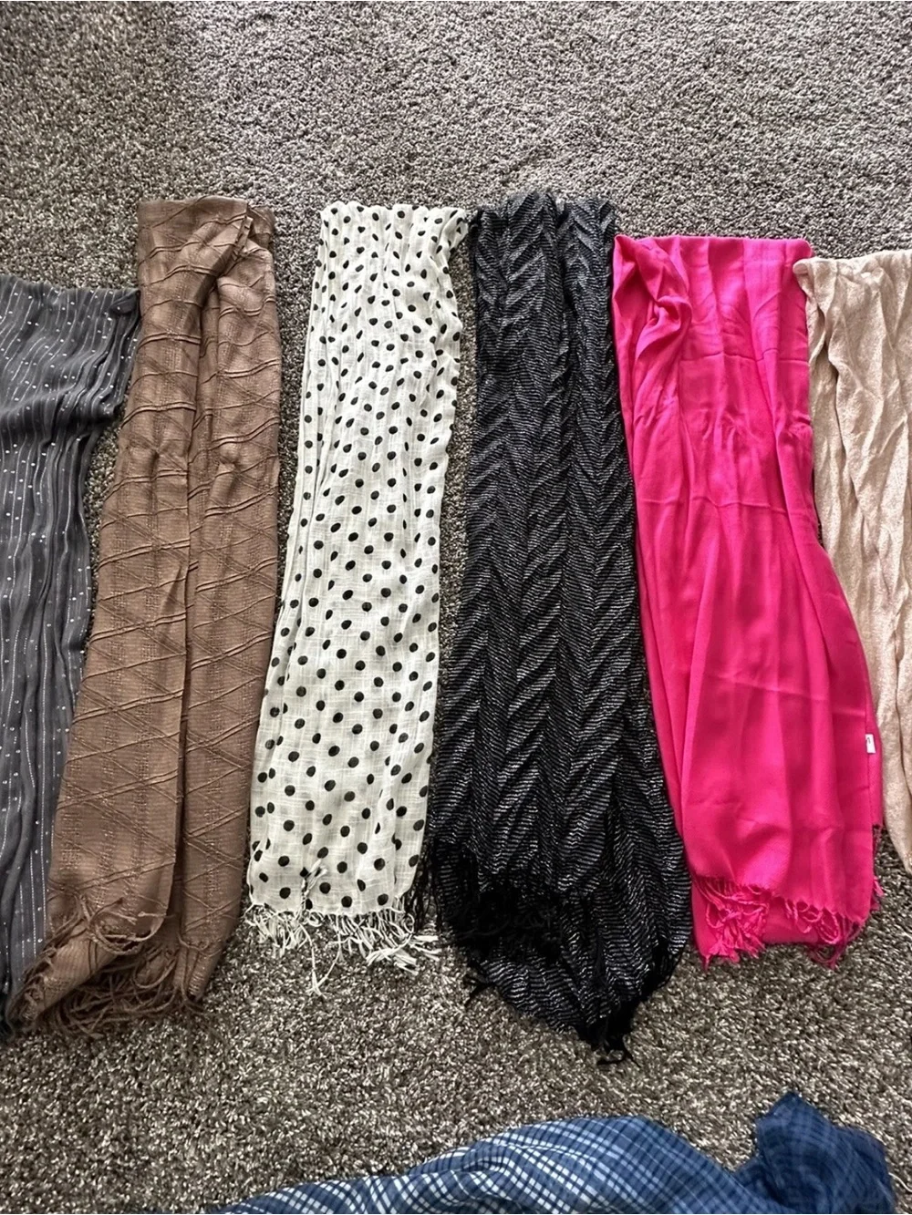 10 Women’s Scarf Lot + 12-Loop Scarf Organizer Hanger